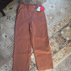 SPANX Brown Ankle Cropped Pants